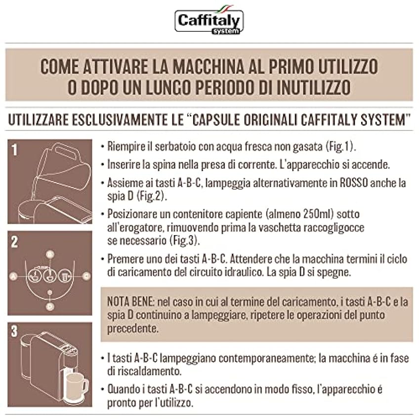 Caffitaly System, Máquina de café Arka S33R para cápsulas originales Caffitaly, compacta, rápida y silenciosa, sistema multibebida, dosificación automática, encendido rápido, apagado automático,  [Clase de eficiencia energética A+] OH4bsTpm