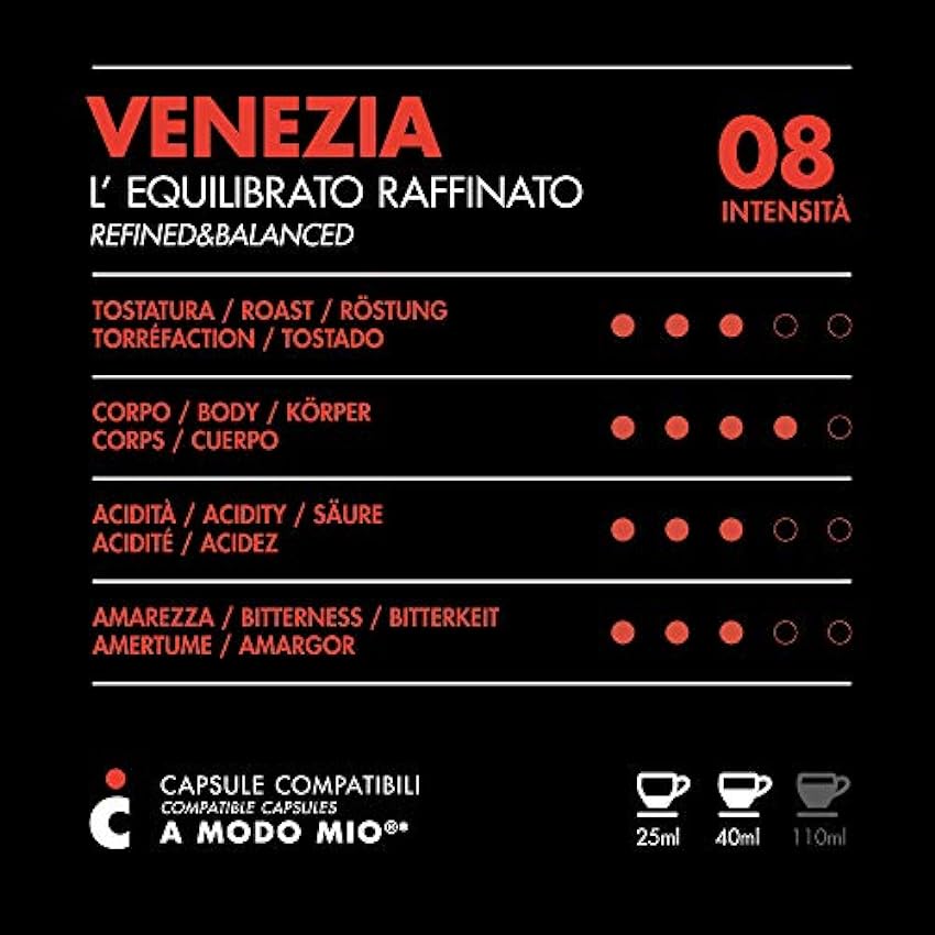 FRHOME - Lavazza a Modo Mio 120 Càpsulas compatibles - Il Caffè Italiano - Mezcla Venezia Intensidad 8 OI4Cjmdt