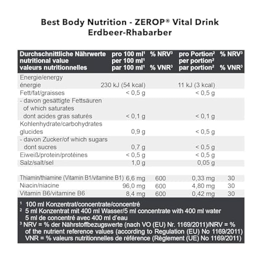 Best Body Nutrition Vital Drink Zerop 500 ml bottle MoYy1mlD