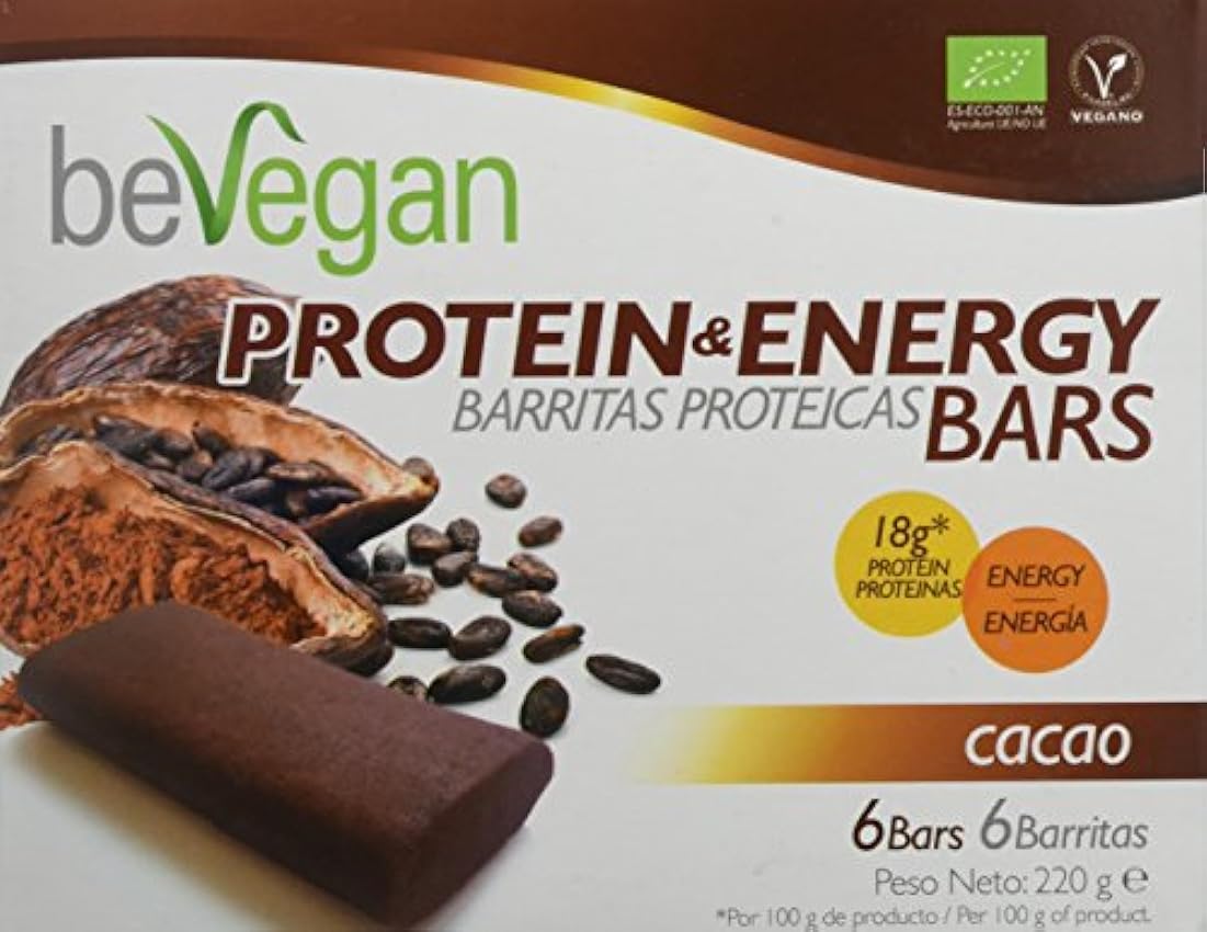 beVegan Protein Bars Cacao - 220 gr IQC9hINi