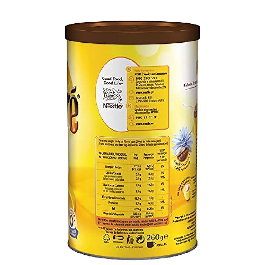 RICORÉ Cereales solubles - 6 latas de 260g - Total: 1,56Kg o1mM9q4q
