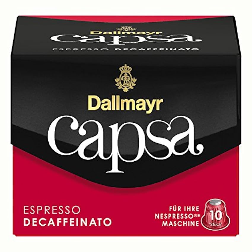 Dallmayr CAPSA Espresso Deca ffeinato, Cápsulas de Nespresso, Cápsulas, Café expreso Cápsula, röstk Mono, 50 Cápsulas NBvowSqw