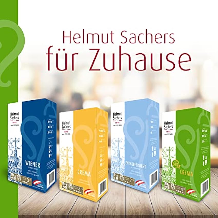 Helmut Sachers Kaffee - Crema orgánica, intensidad 4/5, 100% arábica, molida, 500 g kKsw0xHp