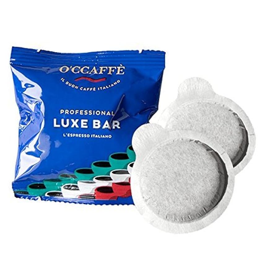 O´CCAFFÈ, Monodosis de café Luxe Bar ESE 44 Cialde, 150 unidades, Café de torrefacción extralenta 100% Robusta fiySN6pR