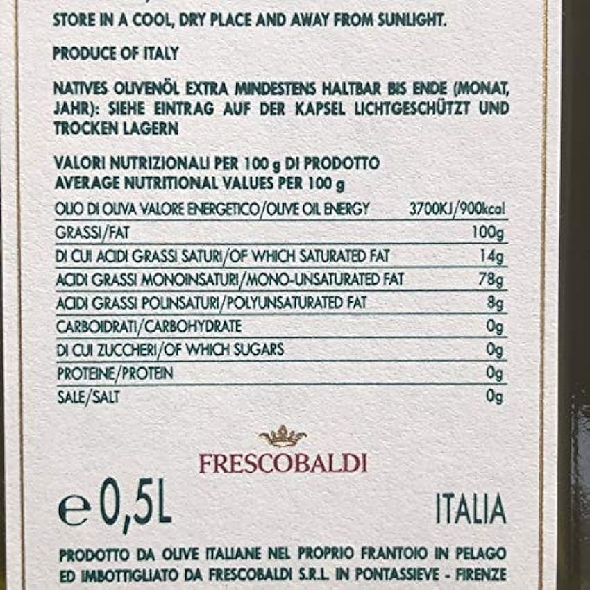 Aceite de oliva virgen extra Laudemio Frescobaldi 500 ml LWbq9scn
